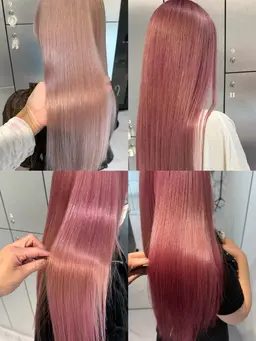 《🌟初回限定🌟🫧憧れのツヤサラハイトーンに🫧》🖤ブリーチ＋カラー＋トリートメント＋シャンプーブロー🖤