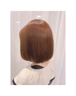【派手すぎないハイトーン】カット×ブリーチなしダブルカラー
