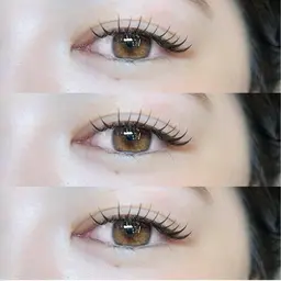 エクステ上下☆上100本+下60本(エクステオフなし)