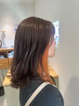 【垢抜けヘア】カラー＋インナー/イヤリングカラー💐さり気ないオシャレ感✨️