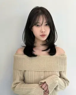 【地毛の方専用クーポン】レイヤーカット+コテ巻き風ワンカールパーマ