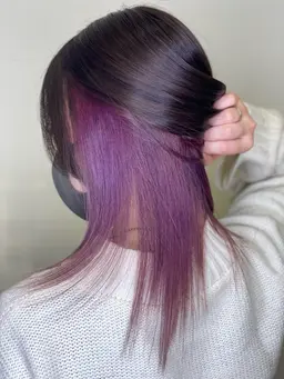 [12月平日限定minimo価格👻]ブリーチ＋高彩度ツヤカラー　再来店の方は＋2200円