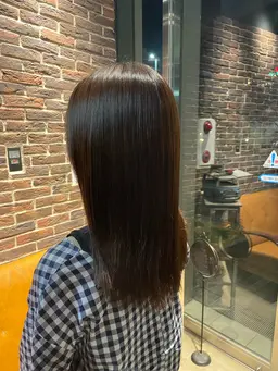 🌈うる艶🌈【このクーポン限定特典付き🙆♀️】カラー+N.縮毛矯正+トリートメント