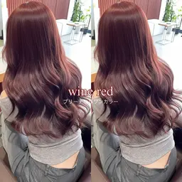 ブリーチ無しでも高発色の可愛い髪色🍒暖色カラー🍒
