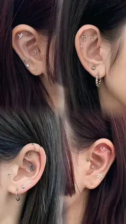 💍 【大人気✨】  🤍耳ツボjewelry   10パーツ(片耳5つ)🤍