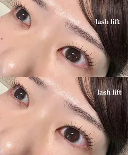 まつ毛パーマ（上）＋アイブロウ（Wax＋メイク付き）