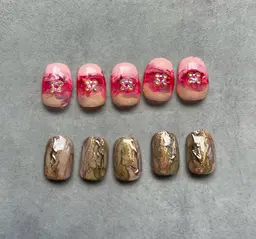 ご新規様❣️今月限定の定額2デザイン💅オフあり・オフなし¥8800🌸ご新規様他店オフ無料✨お色変更可能🙆‍♀️