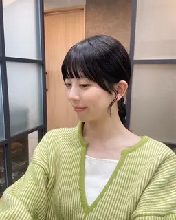 カット＋前髪とお顔周り縮毛矯正+コタ2stepトリートメント🧸🎀