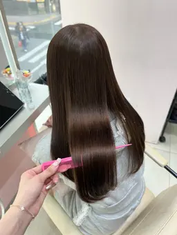 うる艶感🆙🫧 縮毛矯正(ストレート)＋高保湿treatment🪽♡