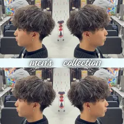 【🔥メンズセット時間5分毎日朝セットが楽ちん🔥】　韓国風メンズパーマ➕メンズカット