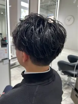 🍀jrスタイリストデビュー限定クーポン🍀　メンズカット(炭酸付き)＋パーマ＋クイックトリートメント