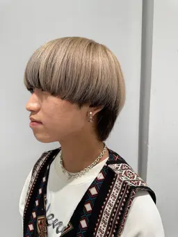 【男性限定】カット+ブリーチカラー 練習モデル🌟
