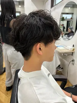 【初回】🗯️ メンズカット＋シャドウパーマ＋ショートスパ🗯️