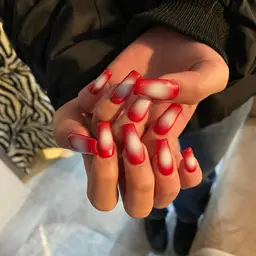 ハンドオフ込み🤍シンプル(オーロラ/ミラー/マグネット/フレンチ/グラデーション)