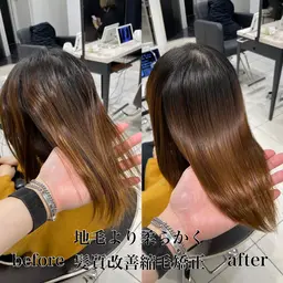 【フルケアコース✨】カット＋髪質改善縮毛矯正＋カラー＋髪質改善トリートメント
