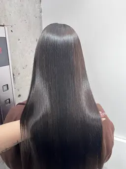 【🍒縮毛矯正＆カラー🍒】透明感カラー➕ 𝑇𝑂𝐾𝐼𝑂ストレート✨前髪カット無料