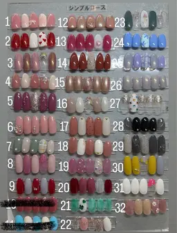 オフなし💅🆕9月17日スタート！シンプルメニュー💓ご予約の際は、ご希望の【デザイン番号】をお伝えください♪