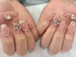 【チップ長さだし】持ち込みデザイン10本パーツ付け放題