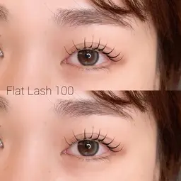 ナチュラル盛れならマツエク100本🫶🏻(フラットラッシュ)