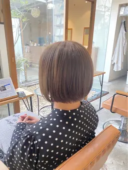 🌟おすすめ🌟【ブリーチなしダブルカラー+TR🩵】¥15400ブリーチしないのでダメージ少なく透明感あるカラーに🩵