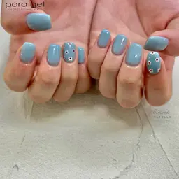 【オフあり】ハンドネイル🙌🏻🦋《ワンポイントアートコース🫐》(亀戸/錦糸町/パラジェル変更可💎)