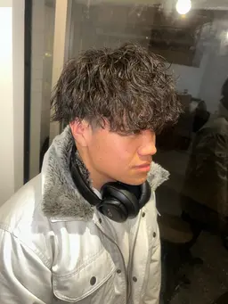 ミニモ限定•メンズカット＋パーマ　【ツイスパ•波巻き】