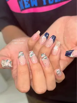 人気No.1 ⟡.*🩵持ち込みartデザイン🩵無料オフ有り(丁寧ケア込み)