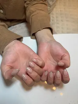 ハンド シンプル ラメライン (オフなし)