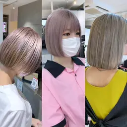 カット+ブリーチWカラー￥23650→￥6000 vain、ユーフォリアグループ全店に来店履歴がない方のみ限定✂︎