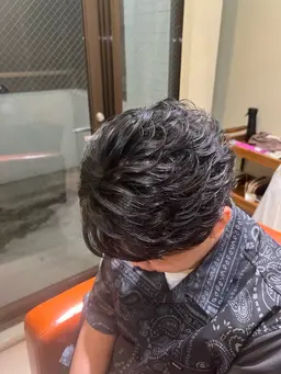 カット、フェザーパーマ