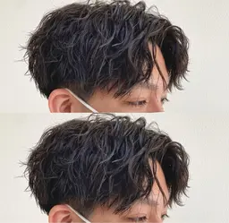 メンズカット+パーマ🧑🦱+炭酸シャンプー&トリートメント付き✨!