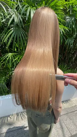 透明感カラー+リファファインバブルspa+ヘッドスパ