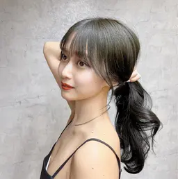 💕ブリーチなしorあり💕ダブルカラー＆【韓国くびれレイヤーカット】&補修トリートメント