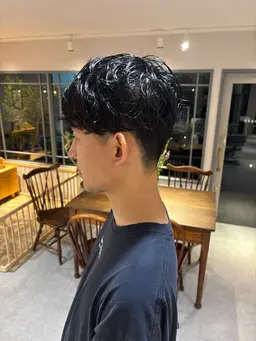 メンズカットパーマ