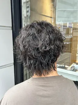 カット+メンズパーマ