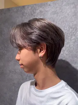 メンズカット+ブリーチオンカラー