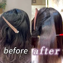 🩶人気No.1🩶[1日3名様限定⛓️] 美髪縮毛矯正🖤➕ 4step髪質改善トリートメント🫧