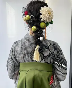 浴衣ヘアセット、パーティヘアセット