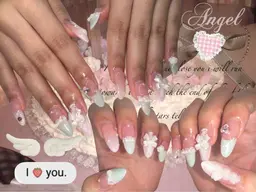 ꒰ঌハンドネイル 10本デザイン໒꒱持ち込み可