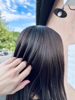 白髪染めリタッチカラー +オージュア 3step トリートメント