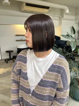 毛量調整＋前髪、顔周りカット