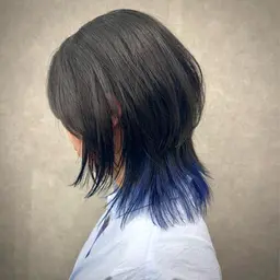 【レディースカット】ウルフカット練習モデル