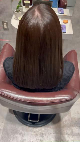 ミディアム カラー 新宿🚉髪質改善専門 waTatoriのヘアスタイル