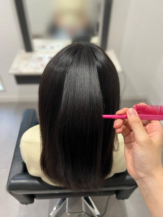 縮毛矯正の根元リタッチです*゜