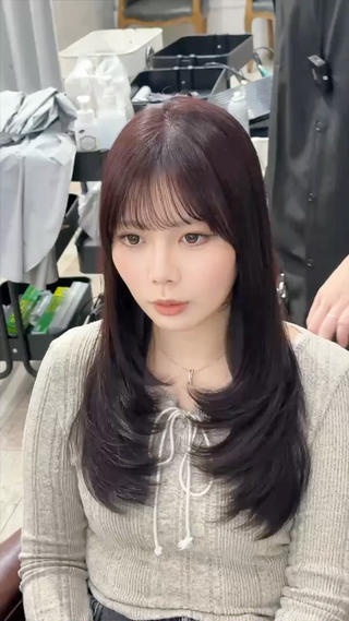 ロング カラー 美髪/レイヤー 表参道/ヒロキのヘアスタイル