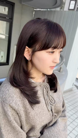セミロング カラー 美髪/レイヤー 表参道/ヒロキのヘアスタイル