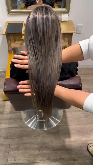 ロング 粕川 達哉のヘアスタイル