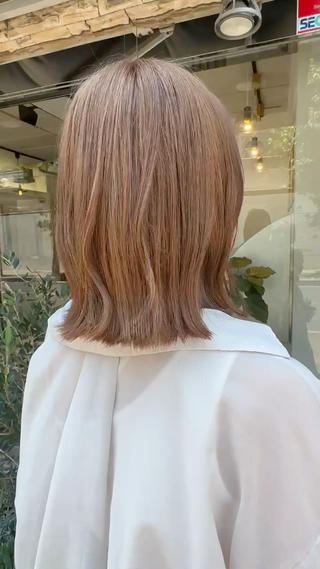 ミディアム カラー sato ayaka |透明感カラー🫧のヘアスタイル