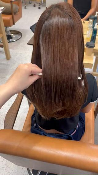 ロング カラー MIZUKI🫧ྀི 韓国ヘアAFLOATのヘアスタイル