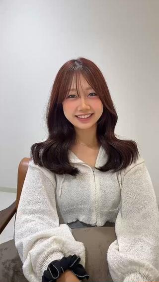ロング MIZUKI🫧ྀི 韓国ヘアAFLOATのヘアスタイル
